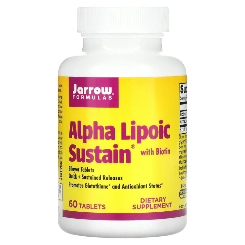  Jarrow Formulas, Alpha Lipoic Sustain, -   , 300 , 60     -     , -, 