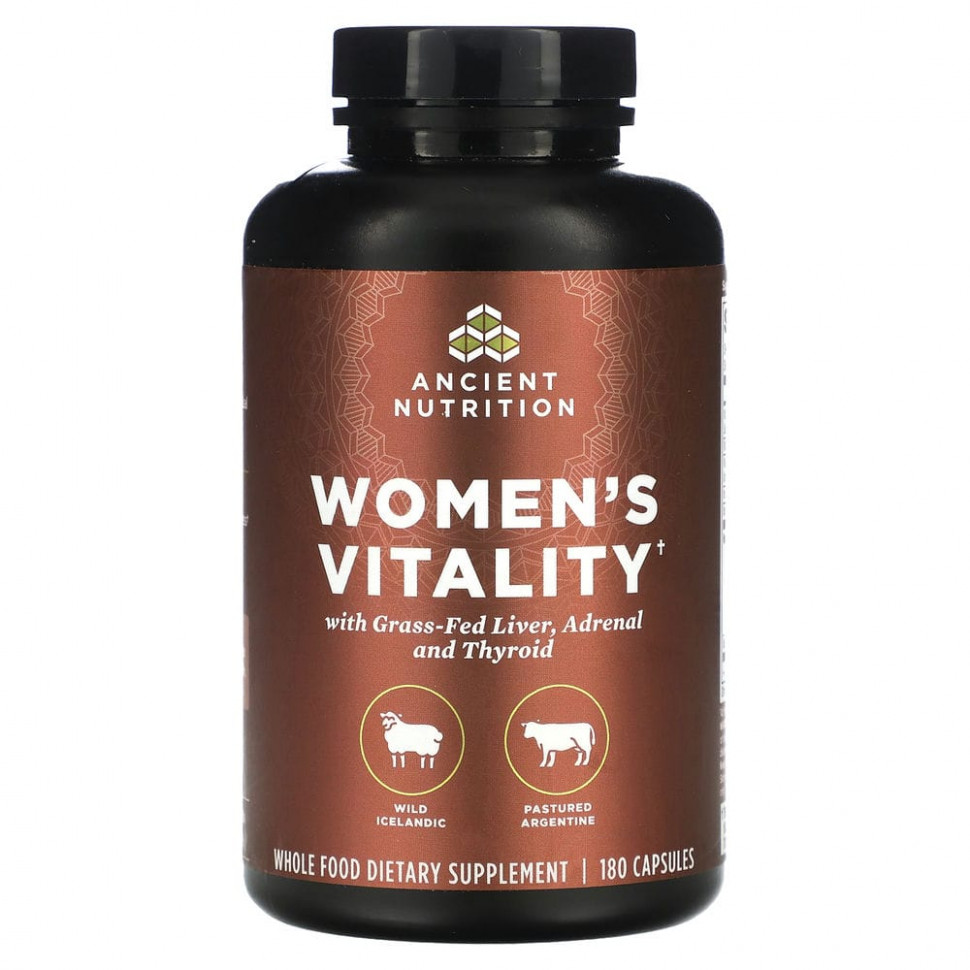  Dr. Axe / Ancient Nutrition, Women's Vitality, 180     -     , -, 