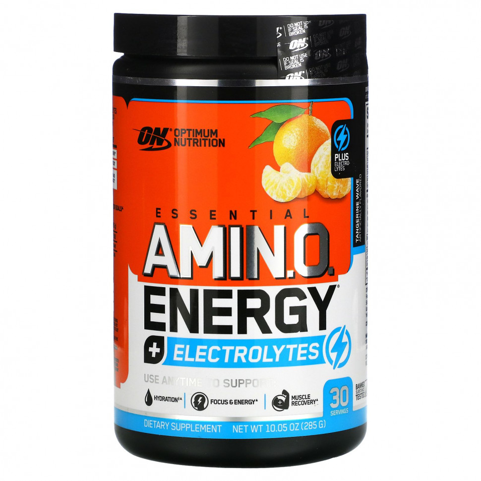  Optimum Nutrition, Essential Amino Energy + Electrolytes, Tangerine Wave, 10.05 oz (285 g)    -     , -, 