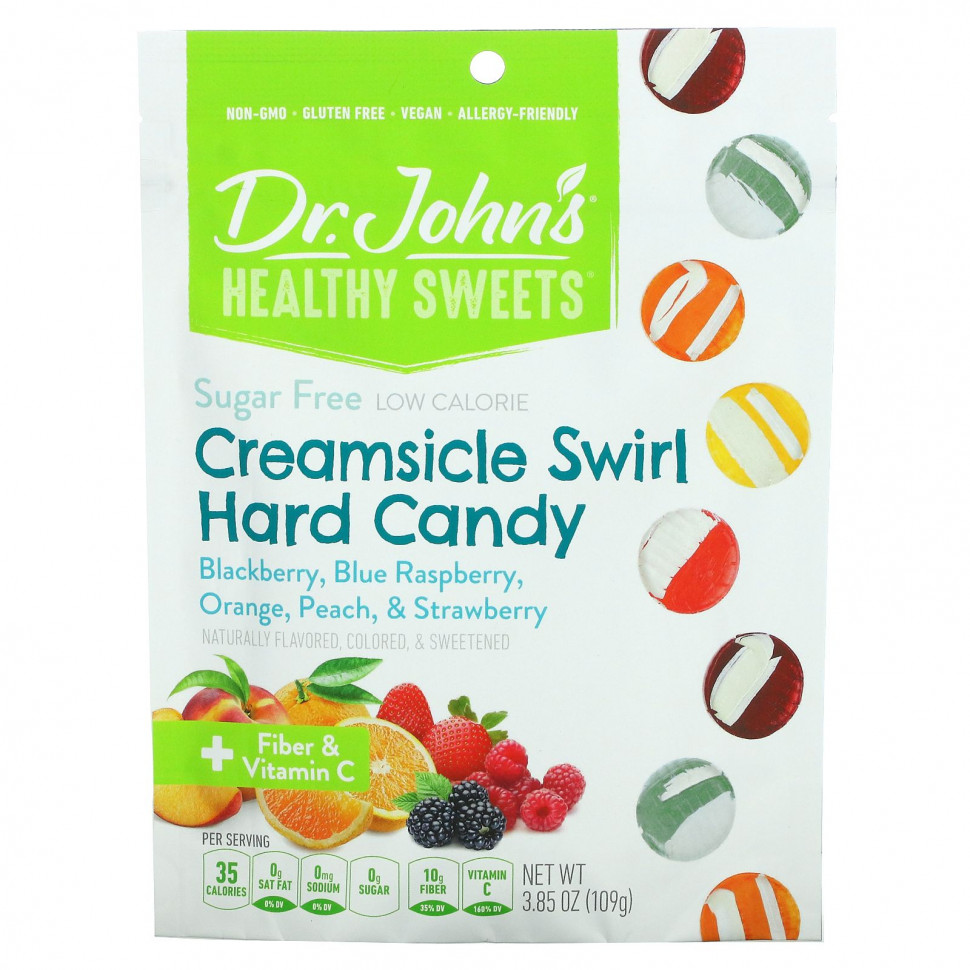  Dr. John's Healthy Sweets, Creamsicle Swirl, , +    C,  , 109  (3,85 )    -     , -, 