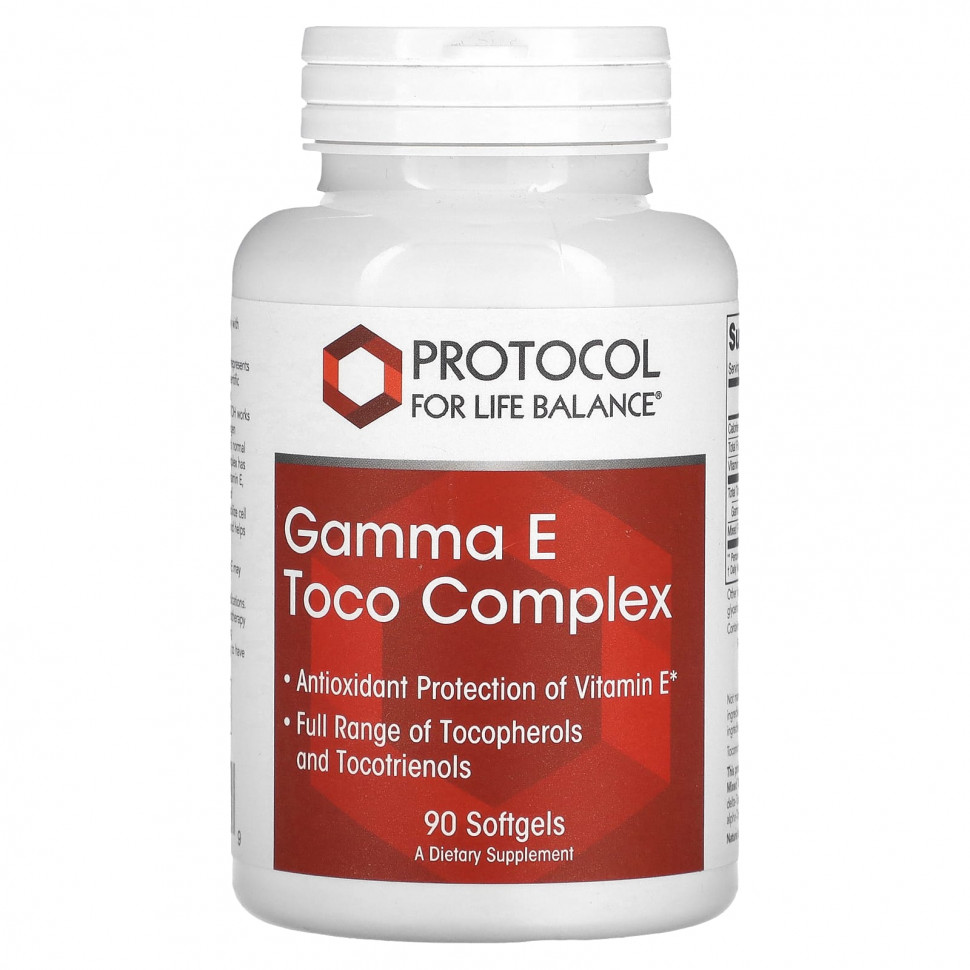  Protocol for Life Balance, Gamma E Toco Complex, 90      -     , -, 