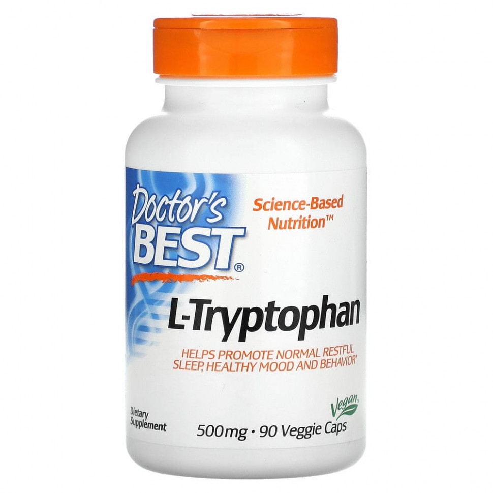  Doctor's Best, L-  TryptoPure, 500 , 90      -     , -, 