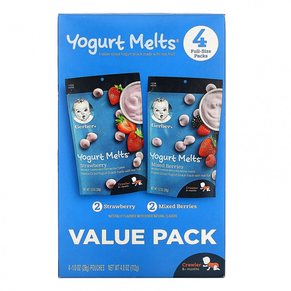  Gerber, Yogurt Melts,     8 ,    , 4   28  (1 )    -     , -, 