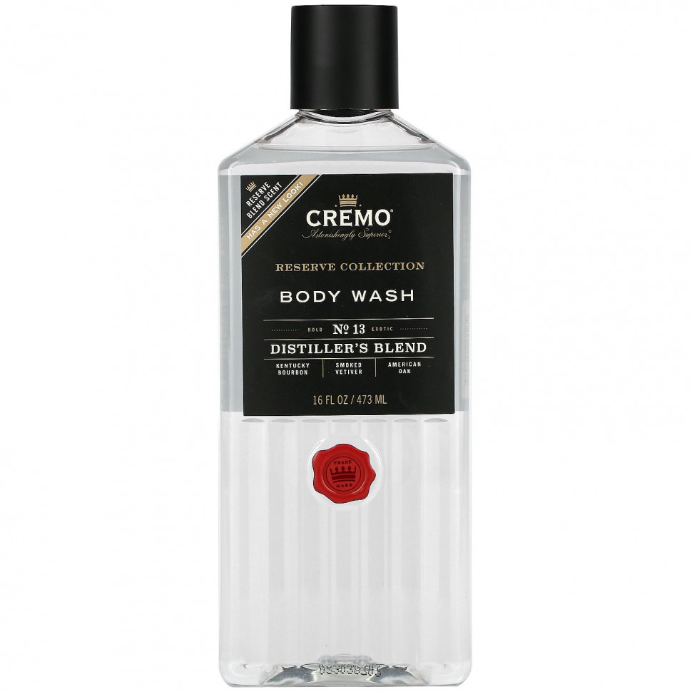  Cremo, Reserve Collection, Body Wash, No 13, Distiller's Blend, 16 fl oz (473 ml)    -     , -, 