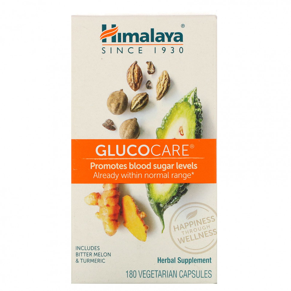  Himalaya,   GlucoCare, 180    Iherb ()  