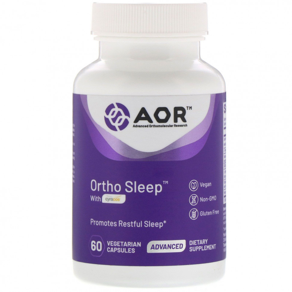  Advanced Orthomolecular Research AOR, Ortho Sleep with Cyracos, 60      -     , -, 