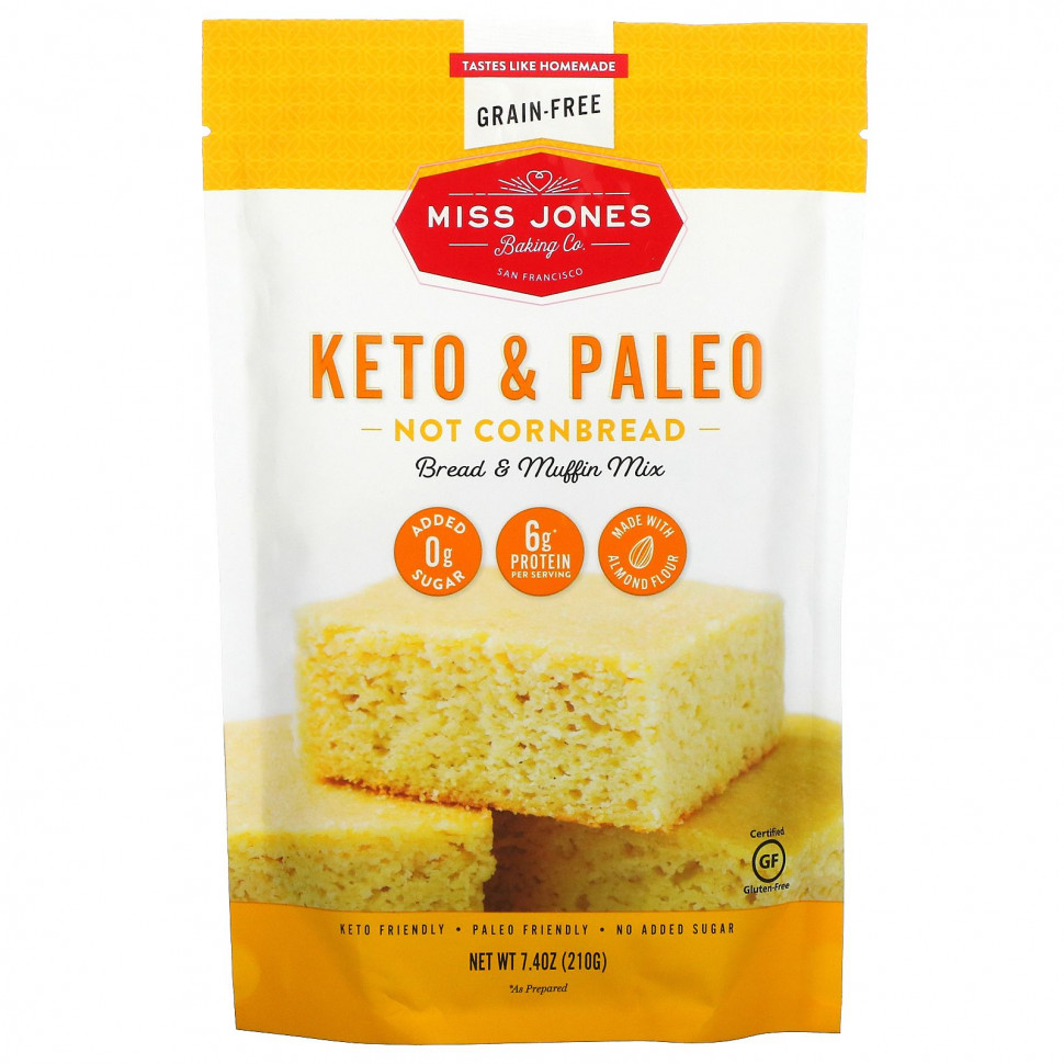  Miss Jones Baking Co, Keto & Paleo,      , 210  (7,4 )    -     , -, 