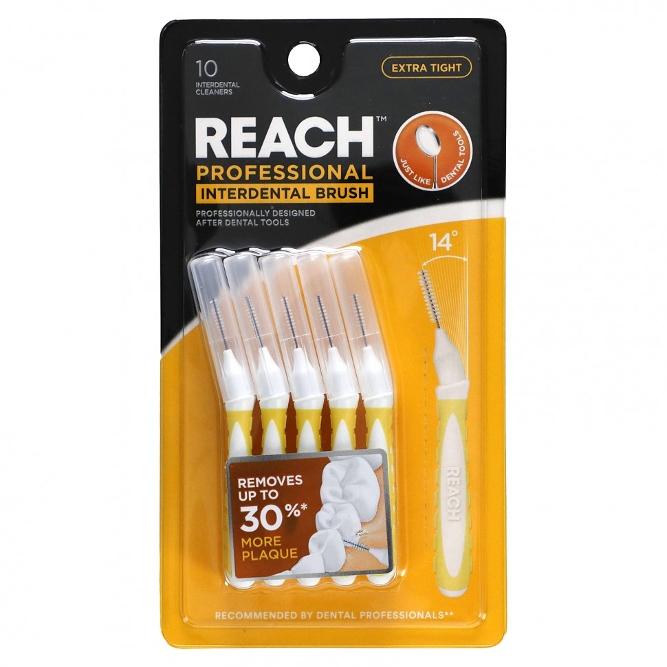  Reach, Professional Interdental Brush, Extra Tight, 10 Interdental Cleaners    -     , -, 