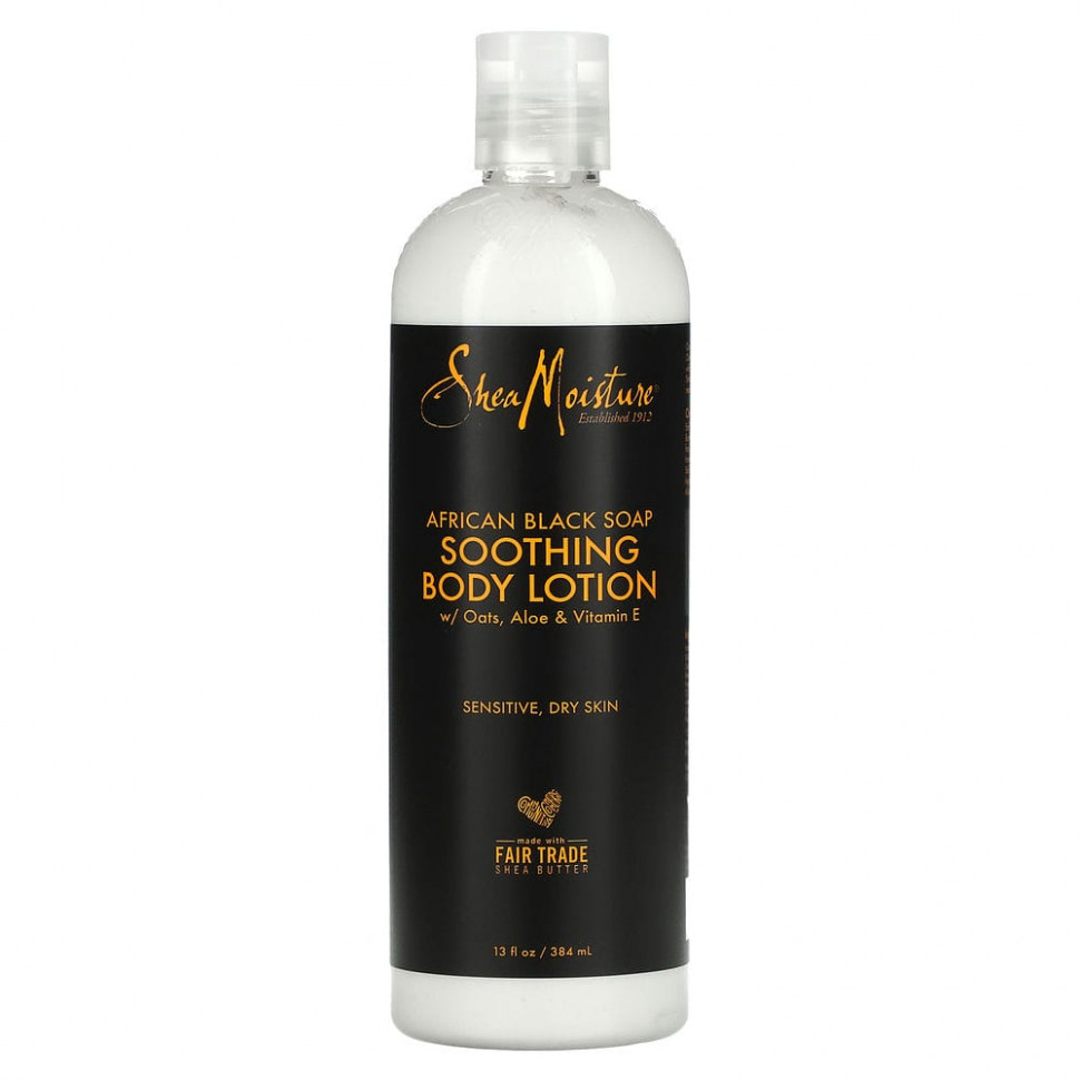  SheaMoisture, African Black Soap, Soothing Body Lotion, 13 oz (369 g)    -     , -, 