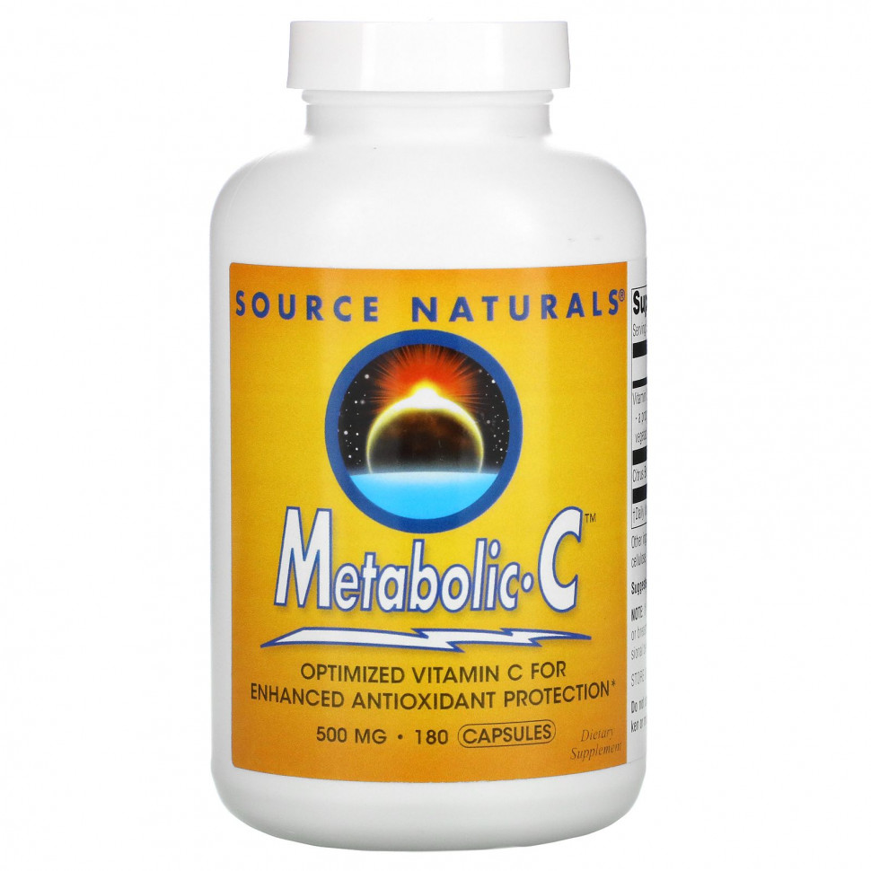  Source Naturals, Metabolic C, 500 , 180     -     , -, 