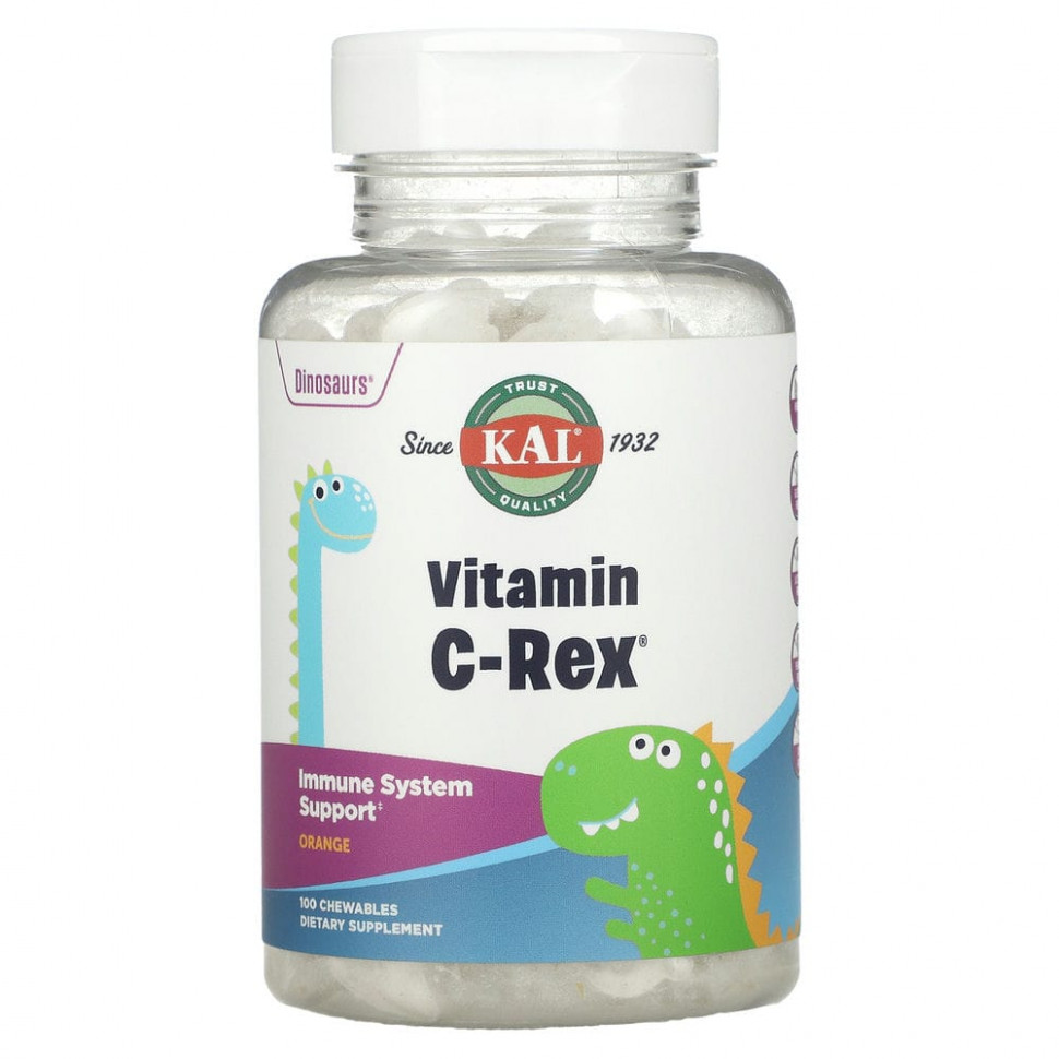  KAL, Dinosaurs,Vitamin C-Rex,  ,   , 100      -     , -, 