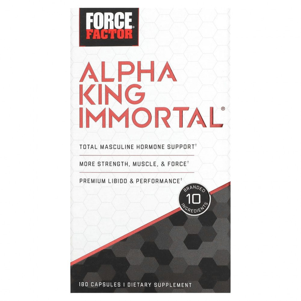  Force Factor, Alpha King Immortal, 180     -     , -, 