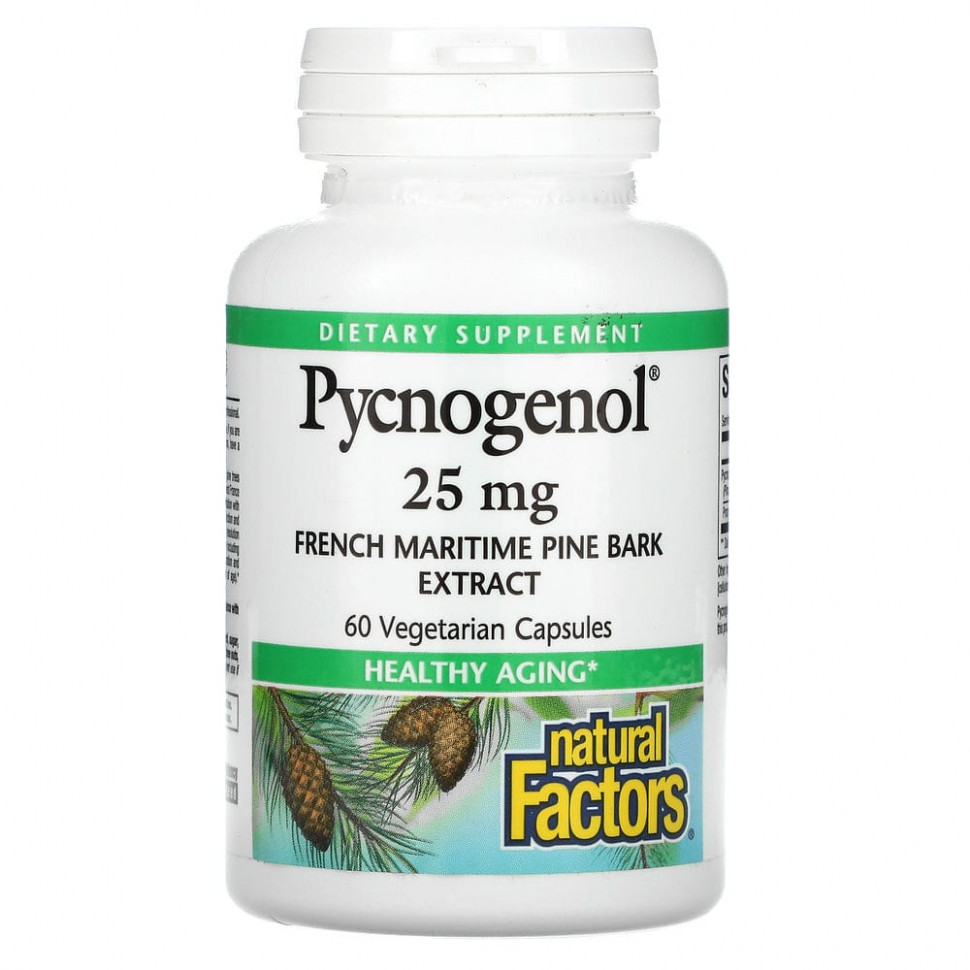  Natural Factors, Pycnogenol, 25 , 60      -     , -, 