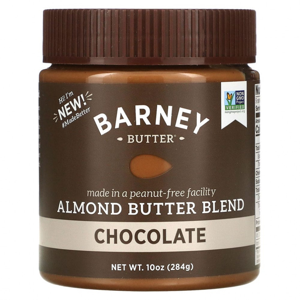  Barney Butter, Barney Butter, Almond Butter Blend, Chocolate, 10 oz (284 g)    -     , -, 