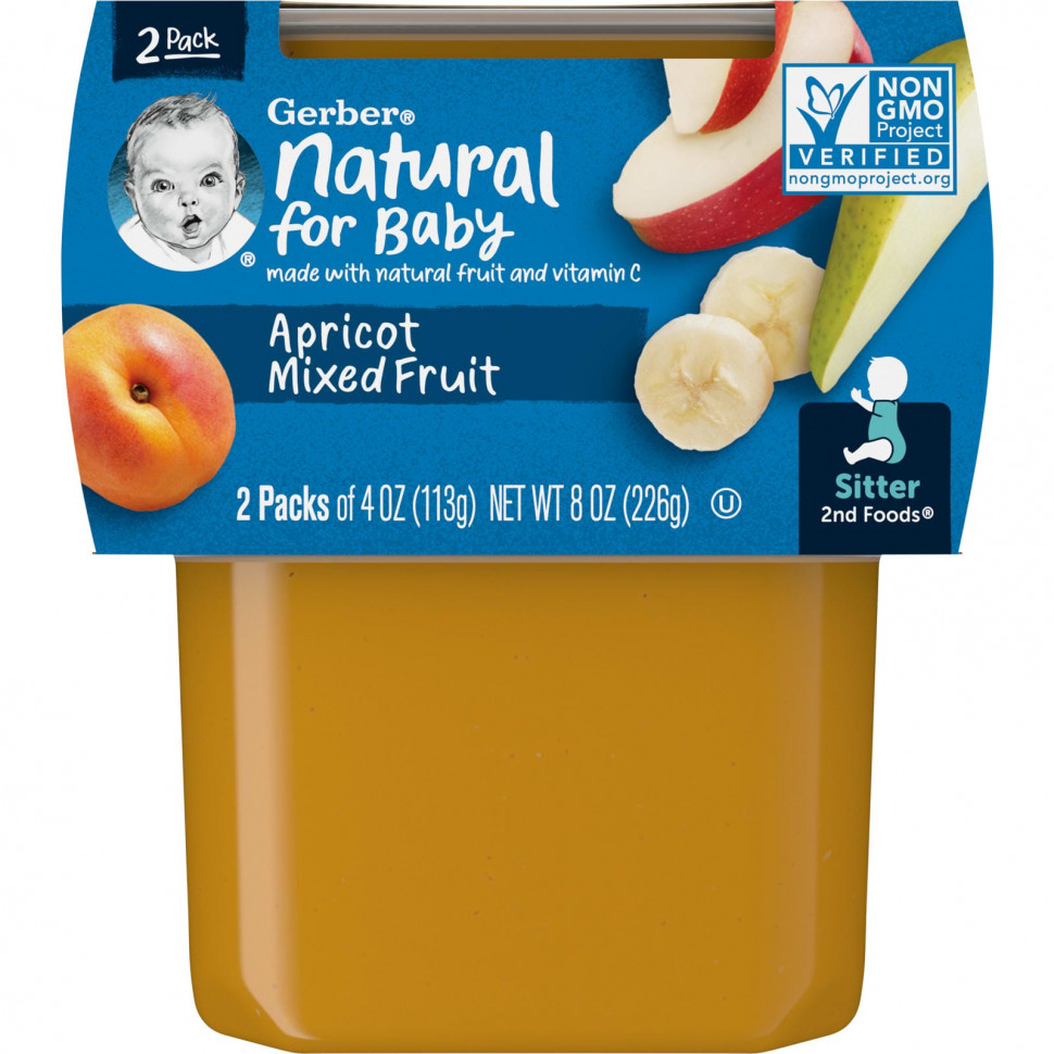  Gerber, Natural for Baby, 2nd Foods,    , 2   113  (4 )    -     , -, 