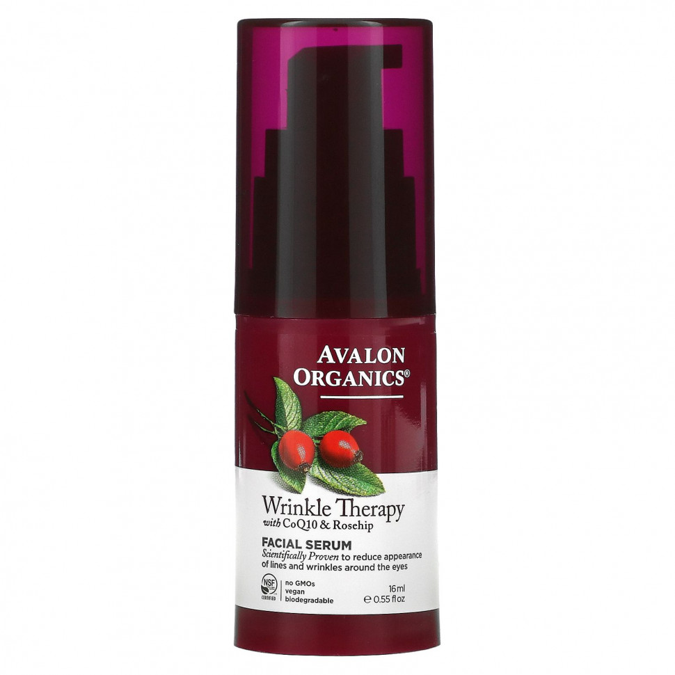  Avalon Organics, Wrinkle Therapy   Q10  ,   , 16  (0,55 . )    -     , -, 