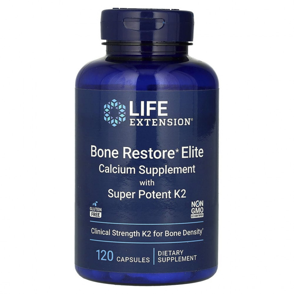  Life Extension, Bone Restore Elite,    K2, 120     -     , -, 