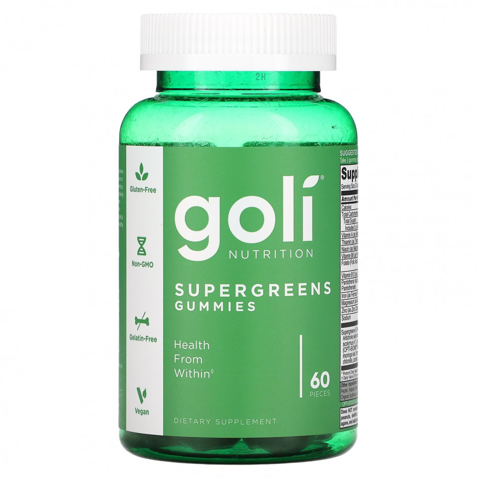  Goli Nutrition,   Supergreens, 60 .    -     , -, 