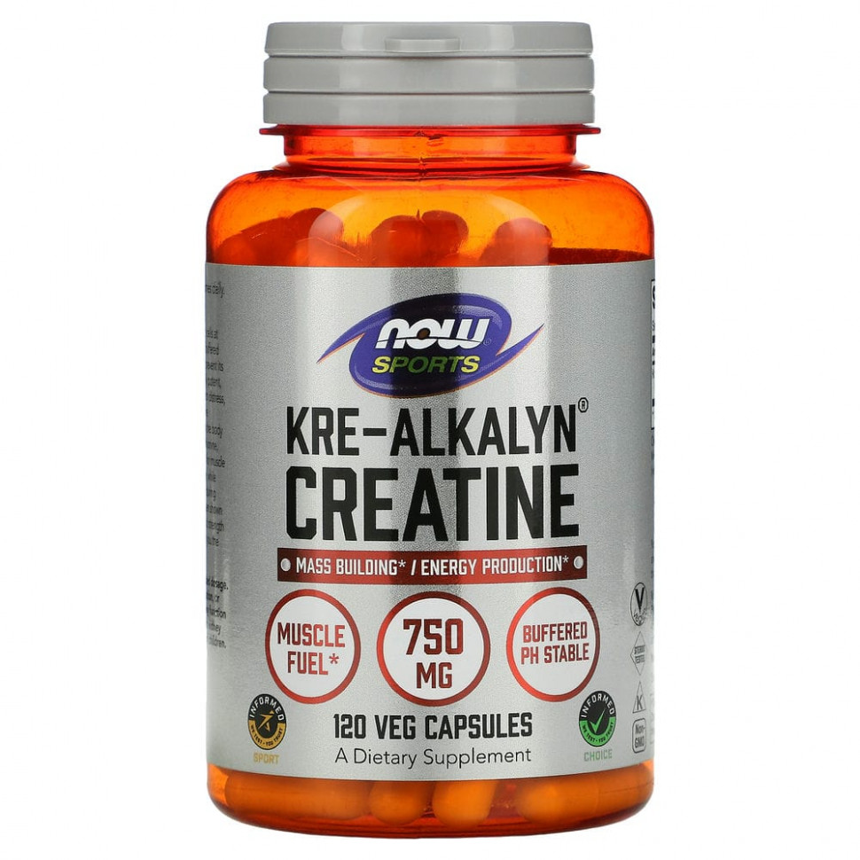  NOW Foods, Sports, Kre-Alkalyn Creatine ( ), 120     -     , -, 