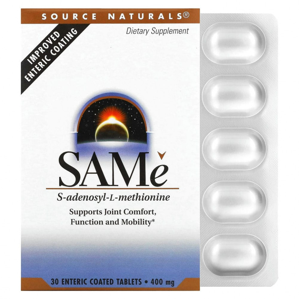  Source Naturals, SAMe, 400 , 30 ,       -     , -, 