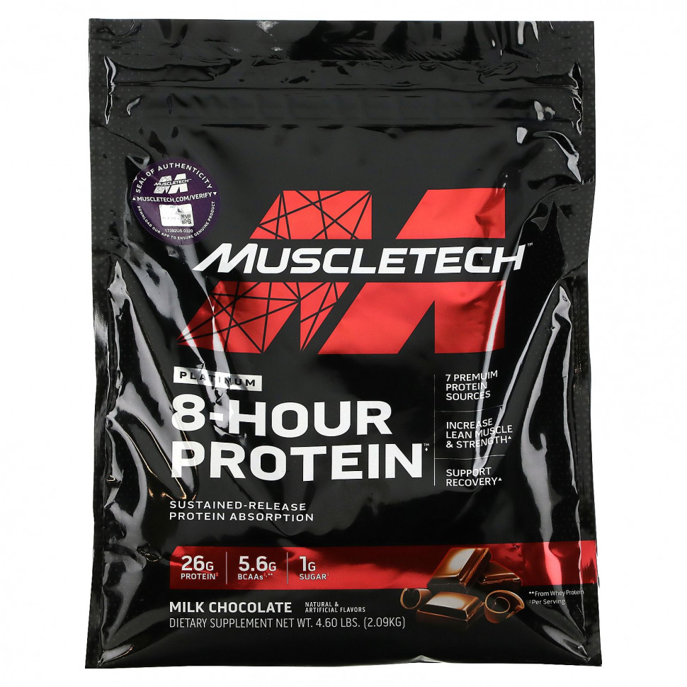  Muscletech, Platinum 8-Hour Protein,  , 2,09  (4,6 )    -     , -, 