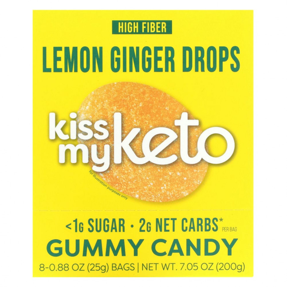 ���� Kiss My Keto, Gummy Candy, �������-�������� �����, 8 ��������� �� 25 � (0,88 �����)  Iherb (������) ������ ������