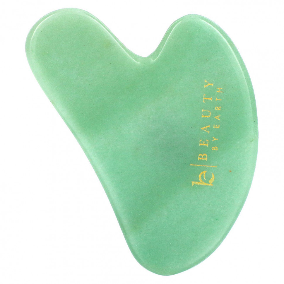  Beauty By Earth, Jade Gua Sha, Scraping Massage Tool, 1 Tool    -     , -, 