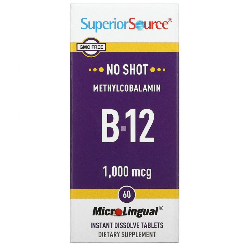  Superior Source,  B-12, 1000 , 60   MicroLingual    -     , -, 