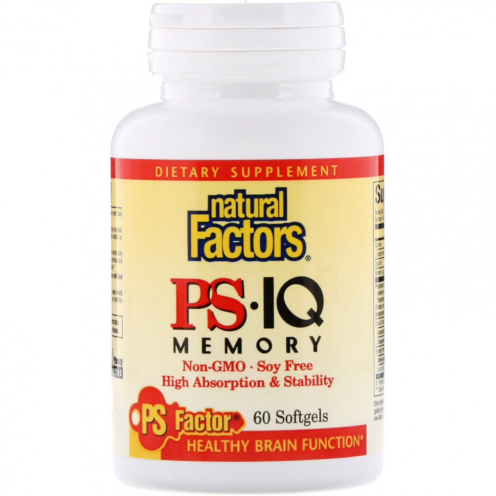  Natural Factors, PS - IQ Memory, 60      -     , -, 