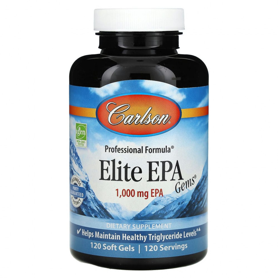  Carlson Labs, Elite EPA Gems, 1000 , 120     -     , -, 