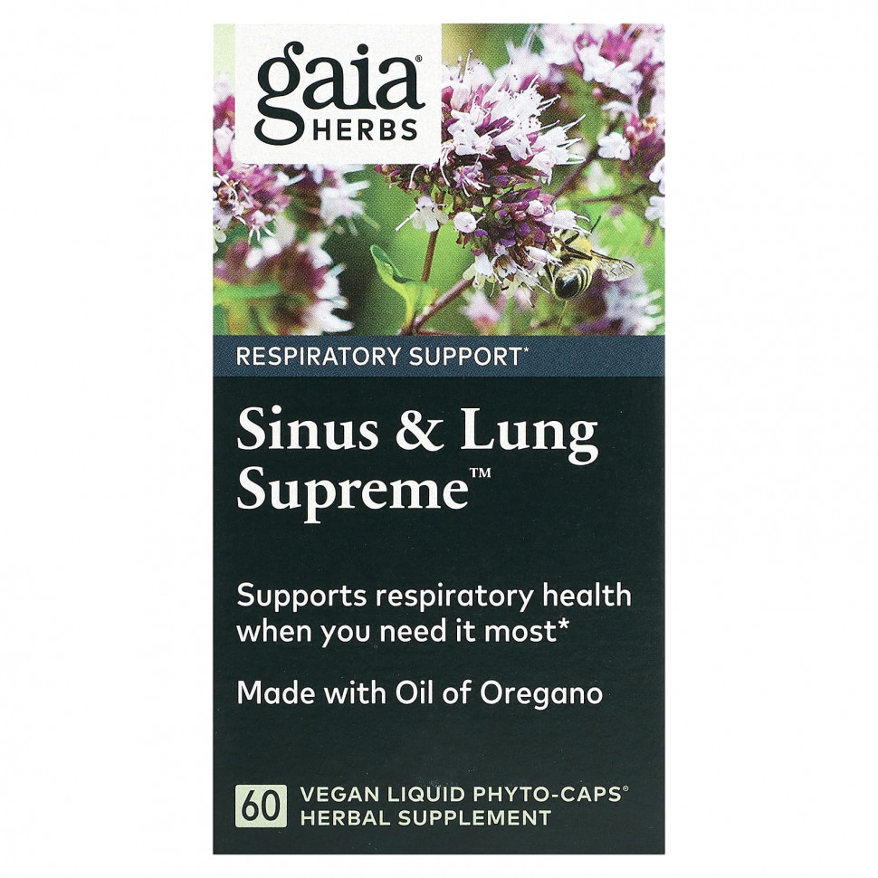  Gaia Herbs, Sinus & Lung Supreme, 60       -     , -, 