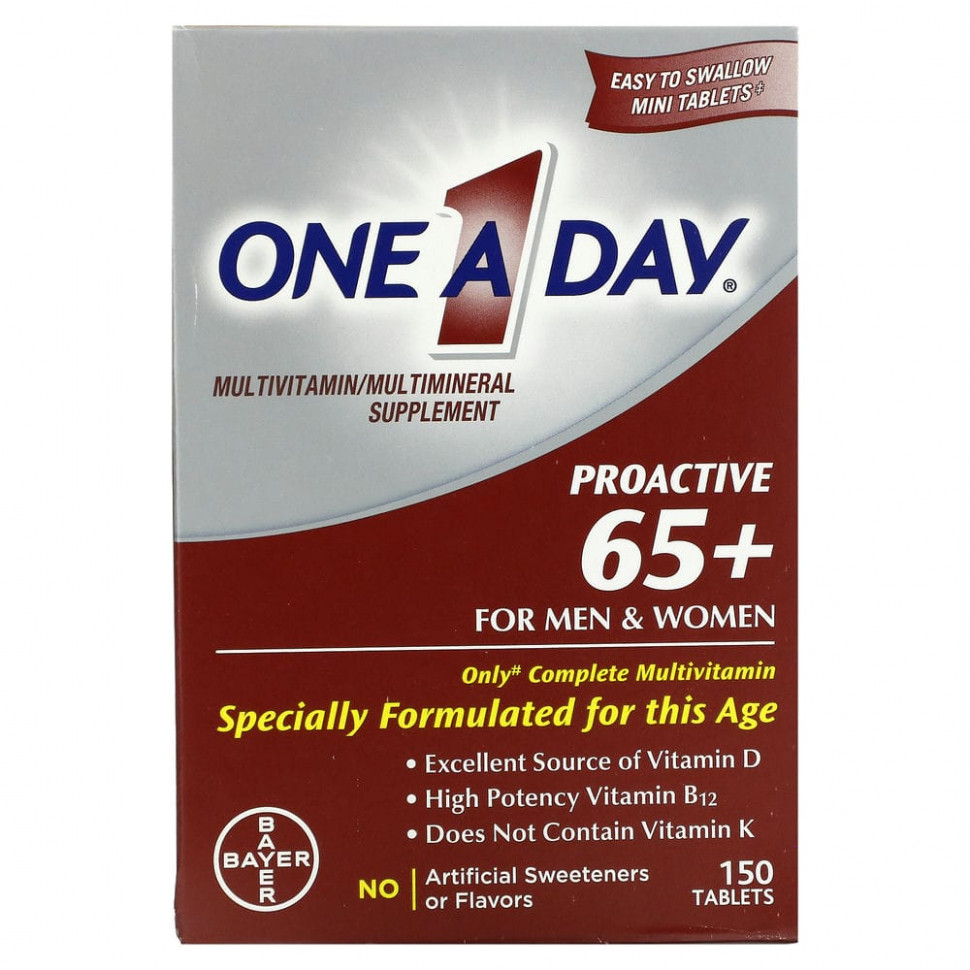  One-A-Day, Proactive 65+,  /  ,    , 150     -     , -, 