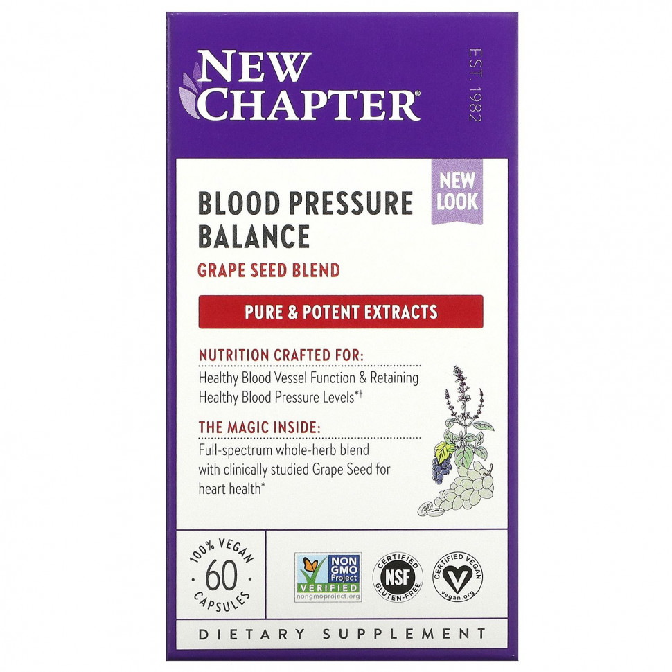  New Chapter, Blood Pressure Balance,   , 60      -     , -, 