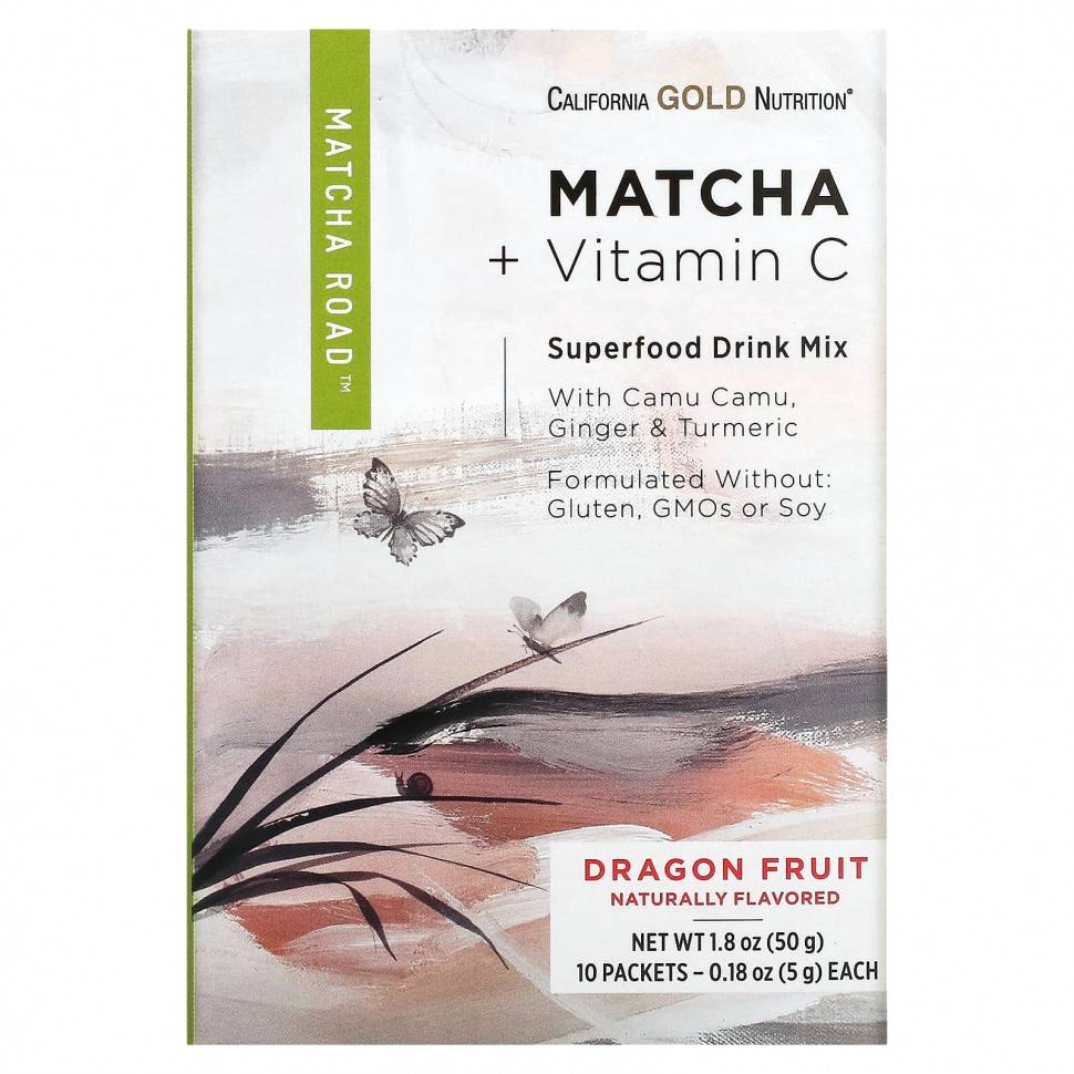  California Gold Nutrition, MATCHA ROAD,  +  , , 10 .    -     , -, 