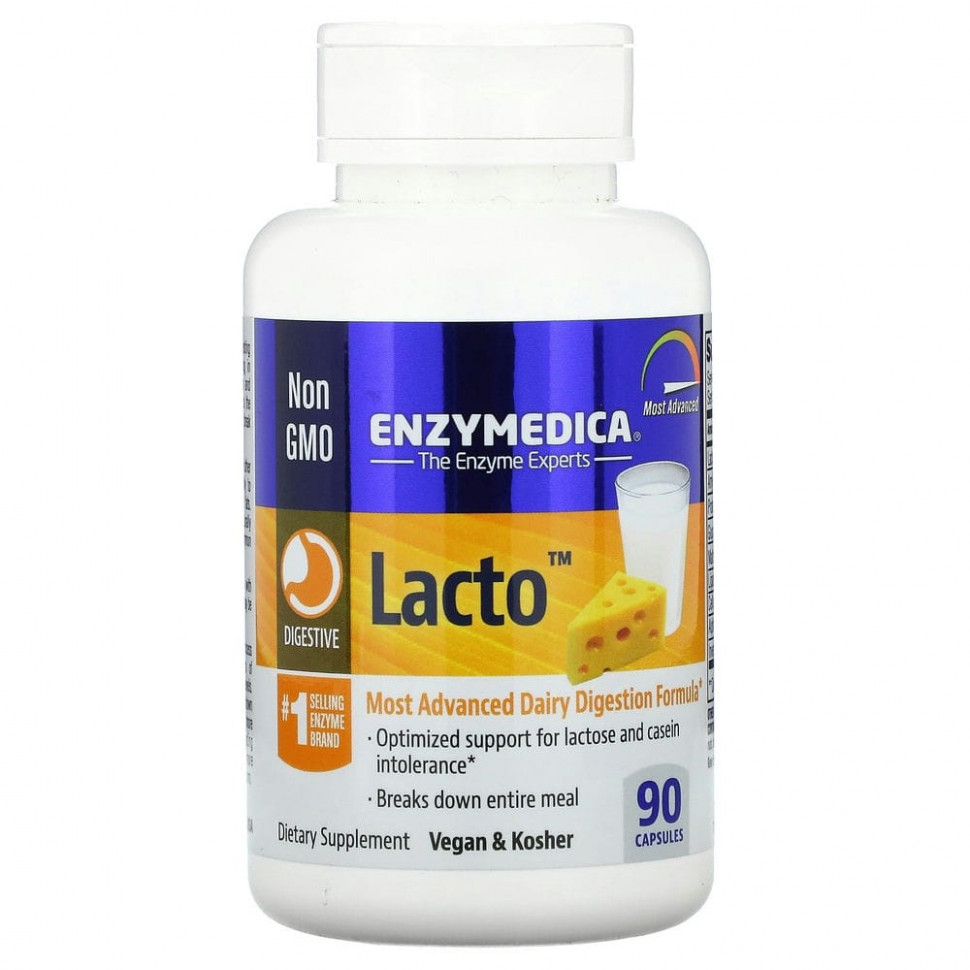  Enzymedica, Lacto,       , 90     -     , -, 