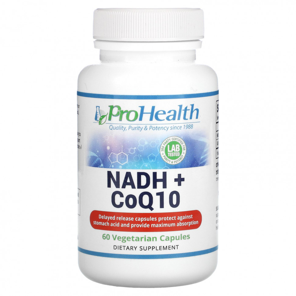  ProHealth Longevity, NADH + CoQ10`` 60      -     , -, 