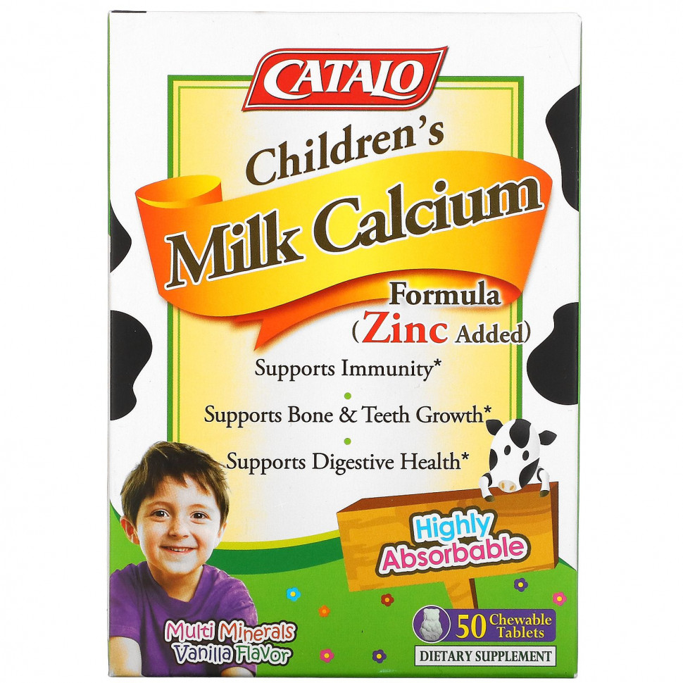  Catalo Naturals, Children's Milk Calcium Formula, , 50      -     , -, 