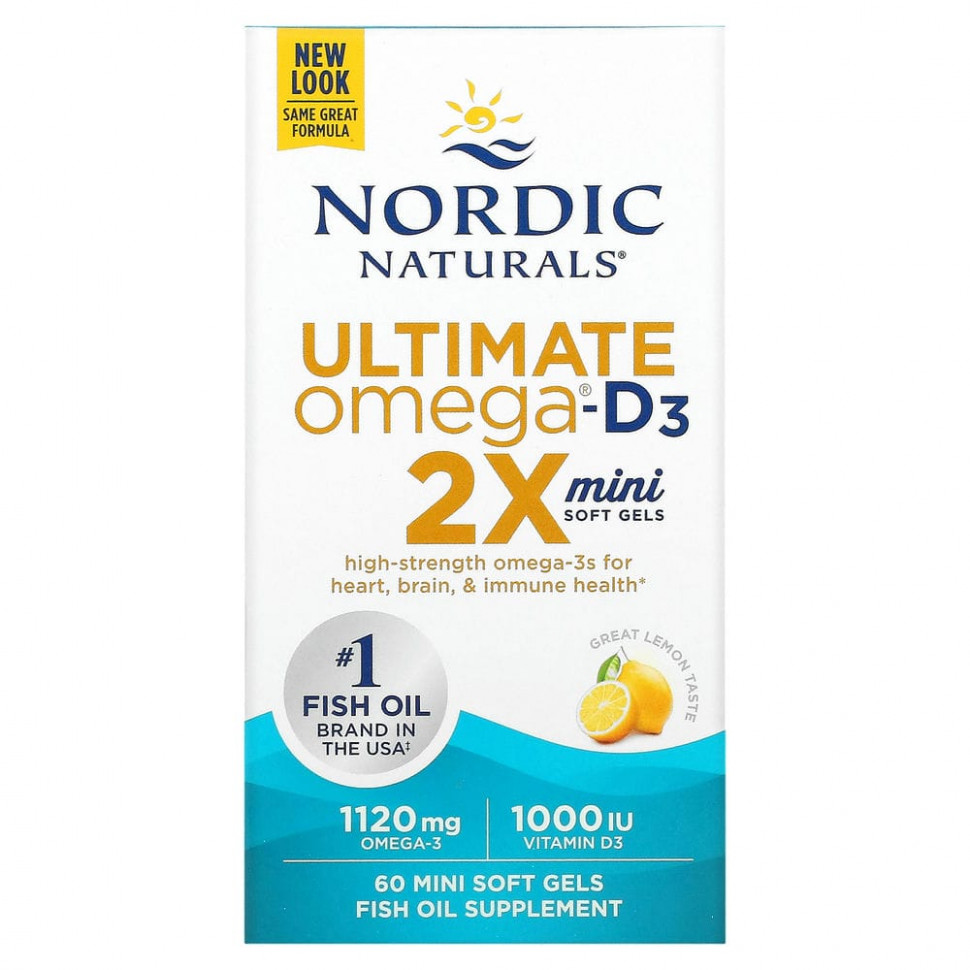  Nordic Naturals, Ultimate Omega 2X   D3, , 60  -    -     , -, 