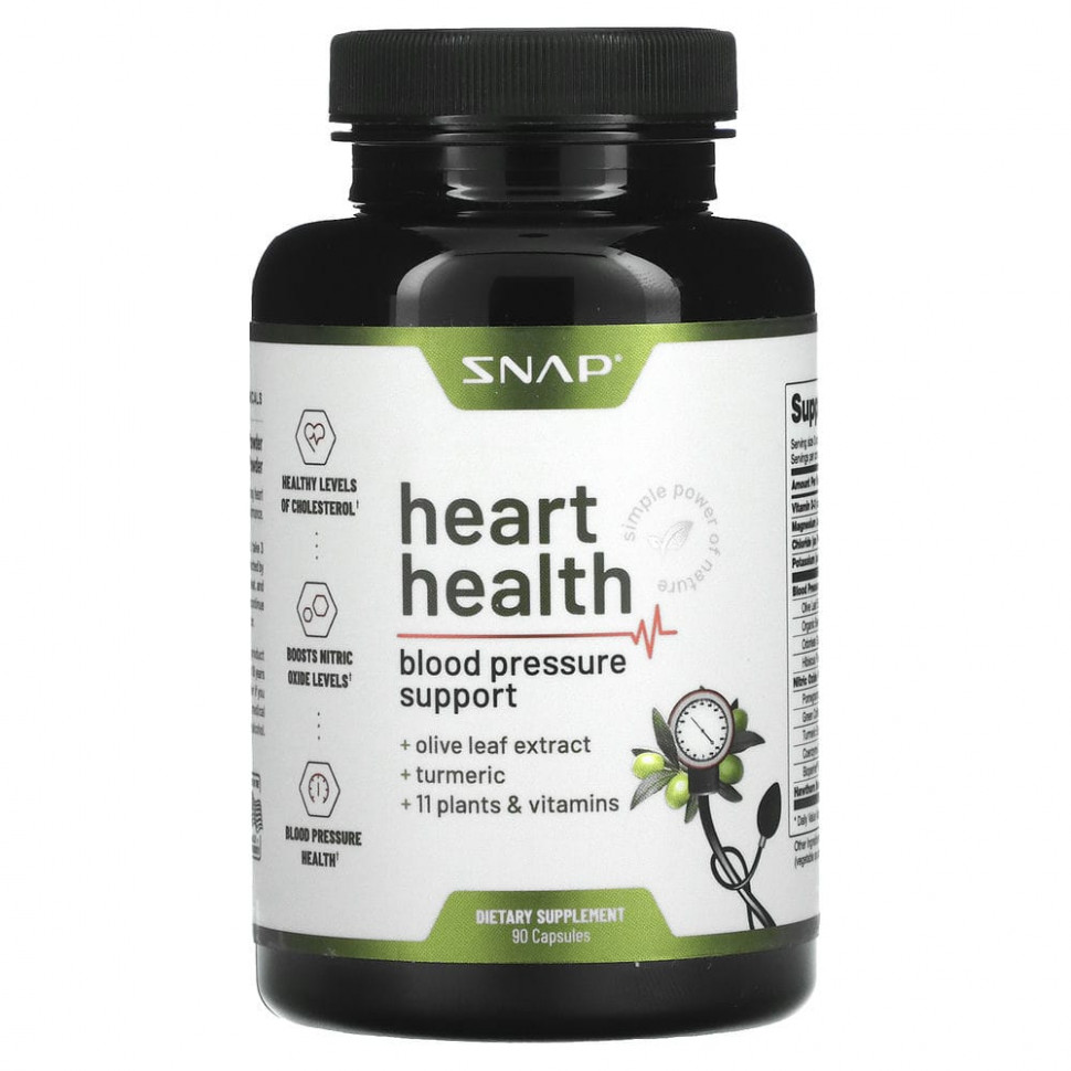  Snap Supplements, Heart Health`` 90     -     , -, 