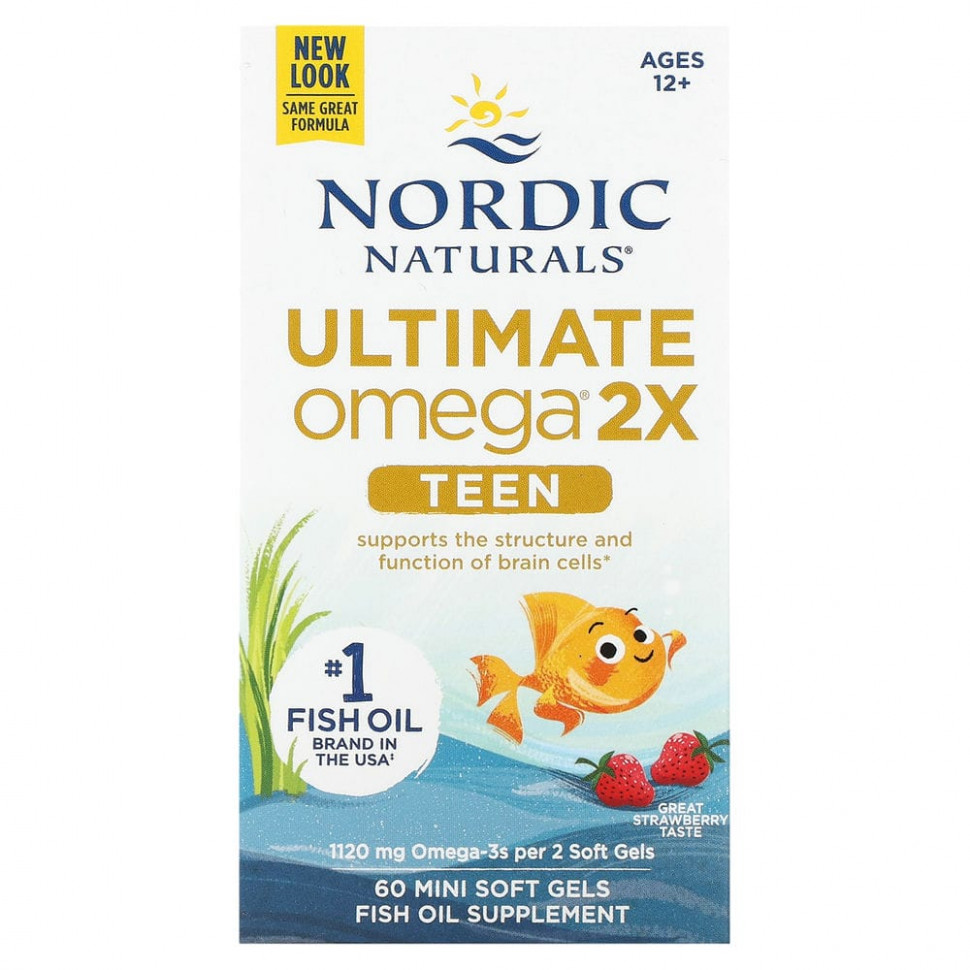  Nordic Naturals, Ultimate Omega 2X Teen,    12  18 ,   , 60 -    -     , -, 