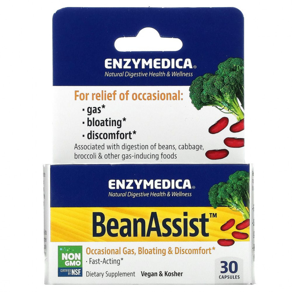  Enzymedica, BeanAssist, 30     -     , -, 