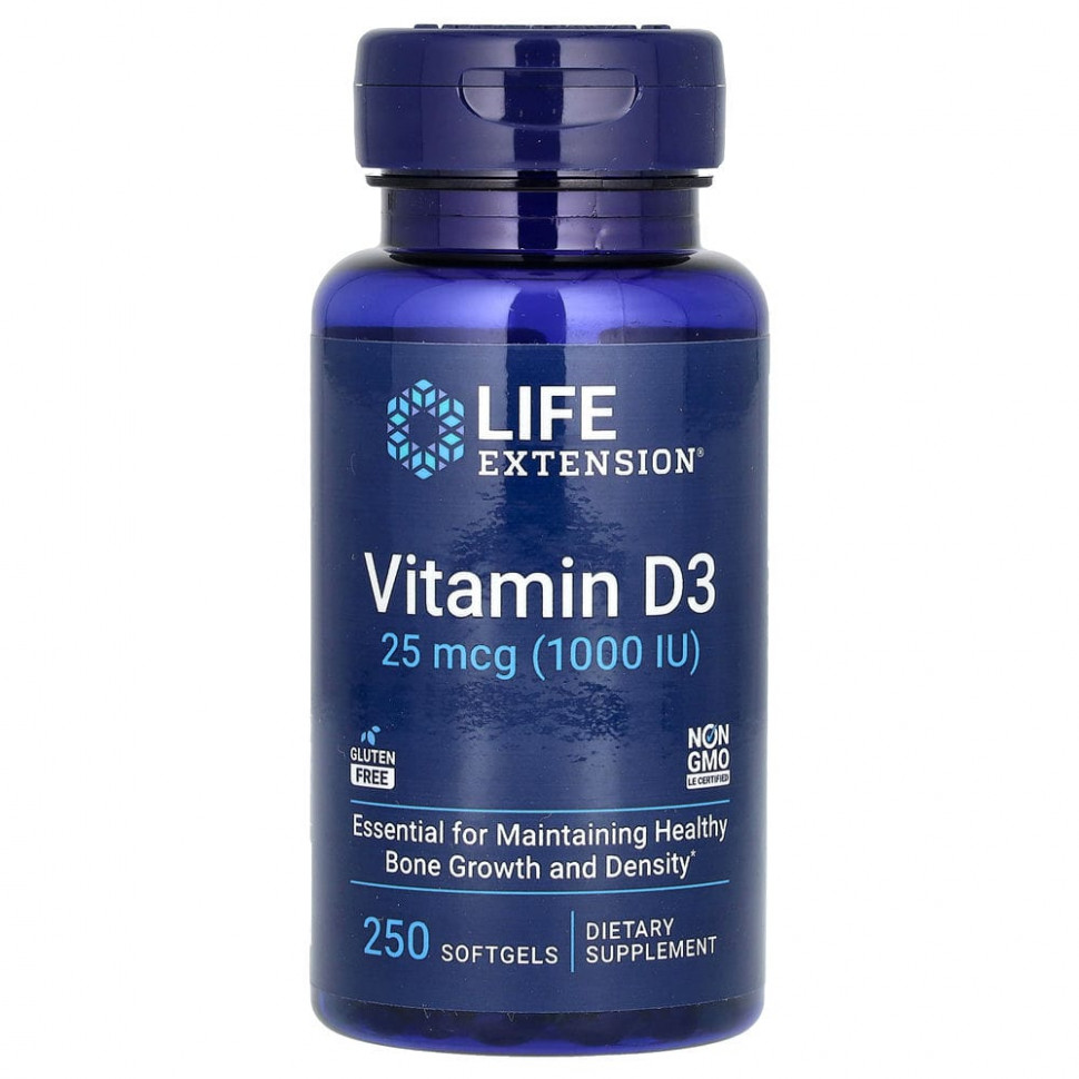  Life Extension,  D3, 25  (1000 ), 250     -     , -, 