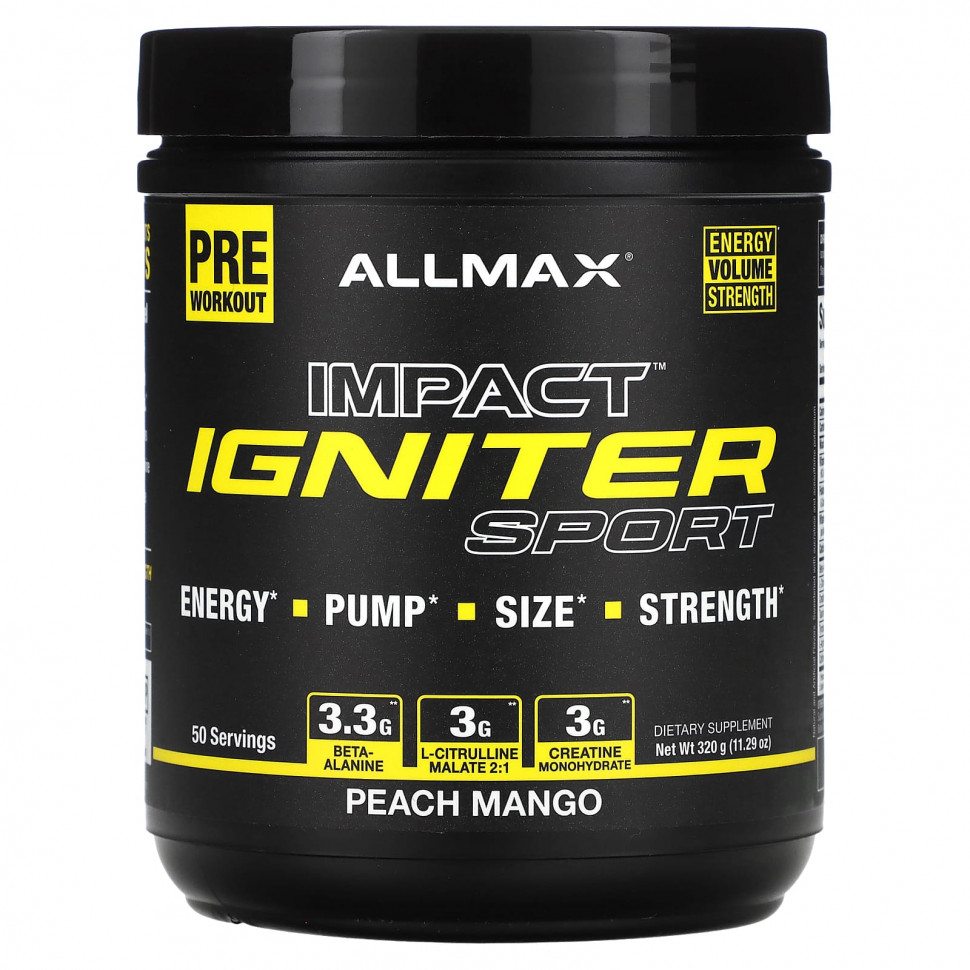  ALLMAX, IMPACT Igniter Sport,  ,   , 320  (11,29 )    -     , -, 