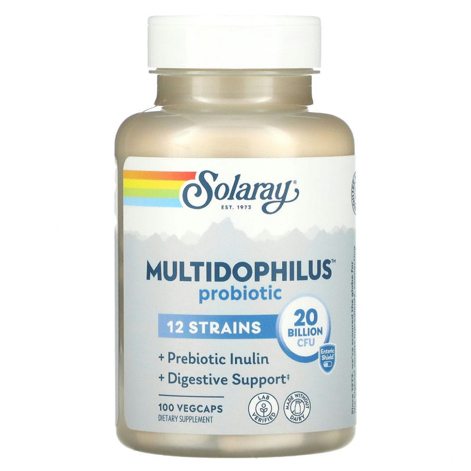  Solaray, Multidophilus, 12   , 20  , 100        -     , -, 