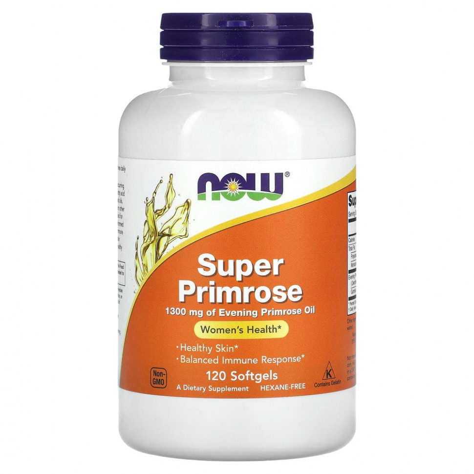  NOW Foods, Super Primrose,   , 1300 , 120     -     , -, 