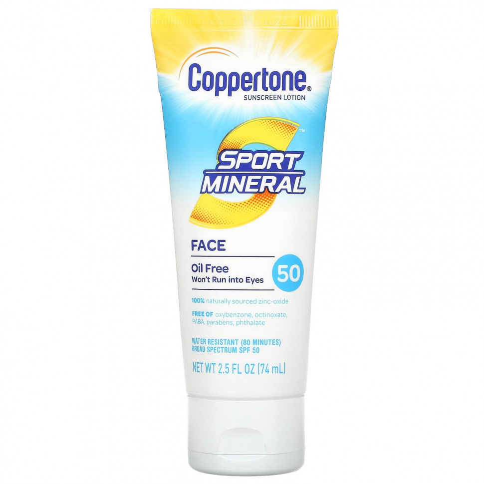  Coppertone, Sport Mineral,  , SPF 50,  , 74  (2,5 . )    -     , -, 