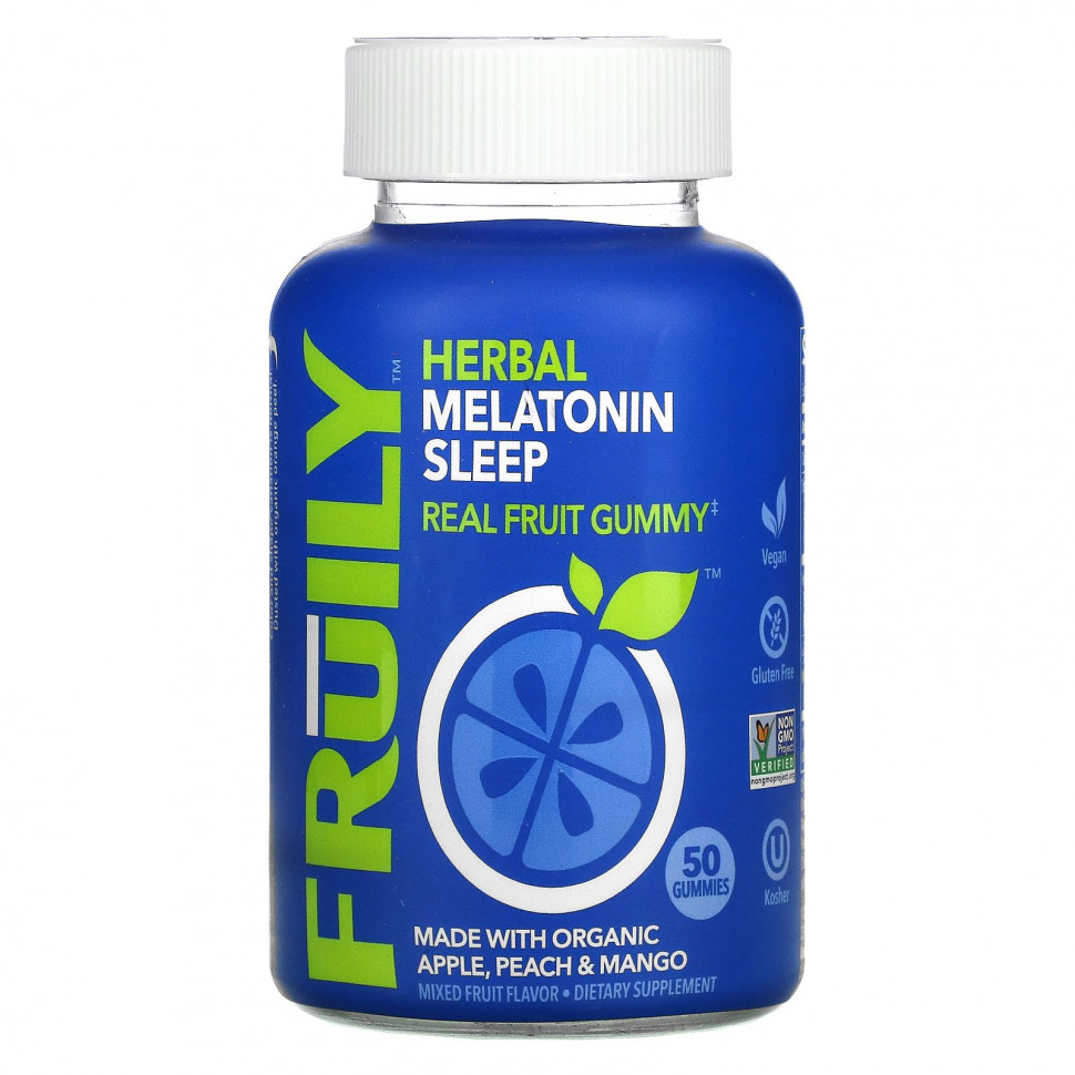  Fruily, Herbal Melatonin Sleep, Mixed Fruit , 50 Gummies    -     , -, 