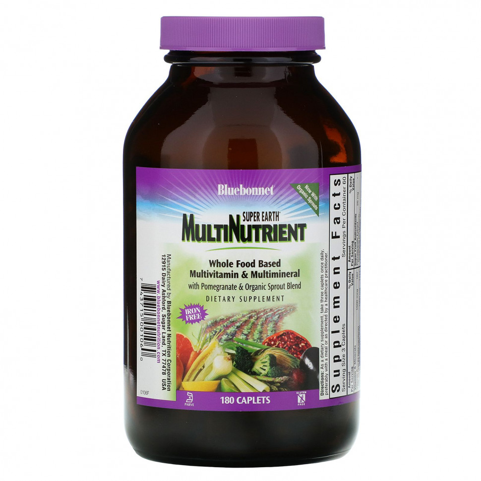  Bluebonnet Nutrition, Super Earth Multinutrient,  , 180      -     , -, 