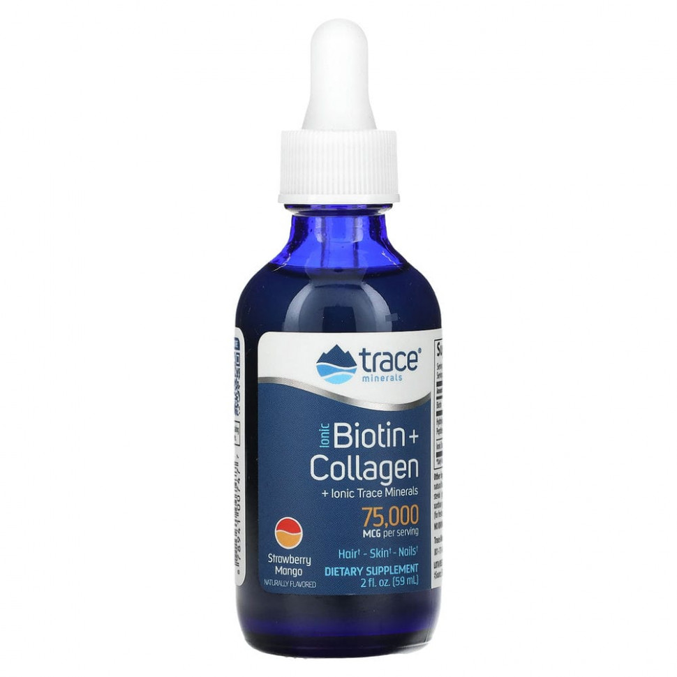  Trace Minerals , Ionic Biotin + Collagen,   , 75000 , 59  (2 . )    -     , -, 