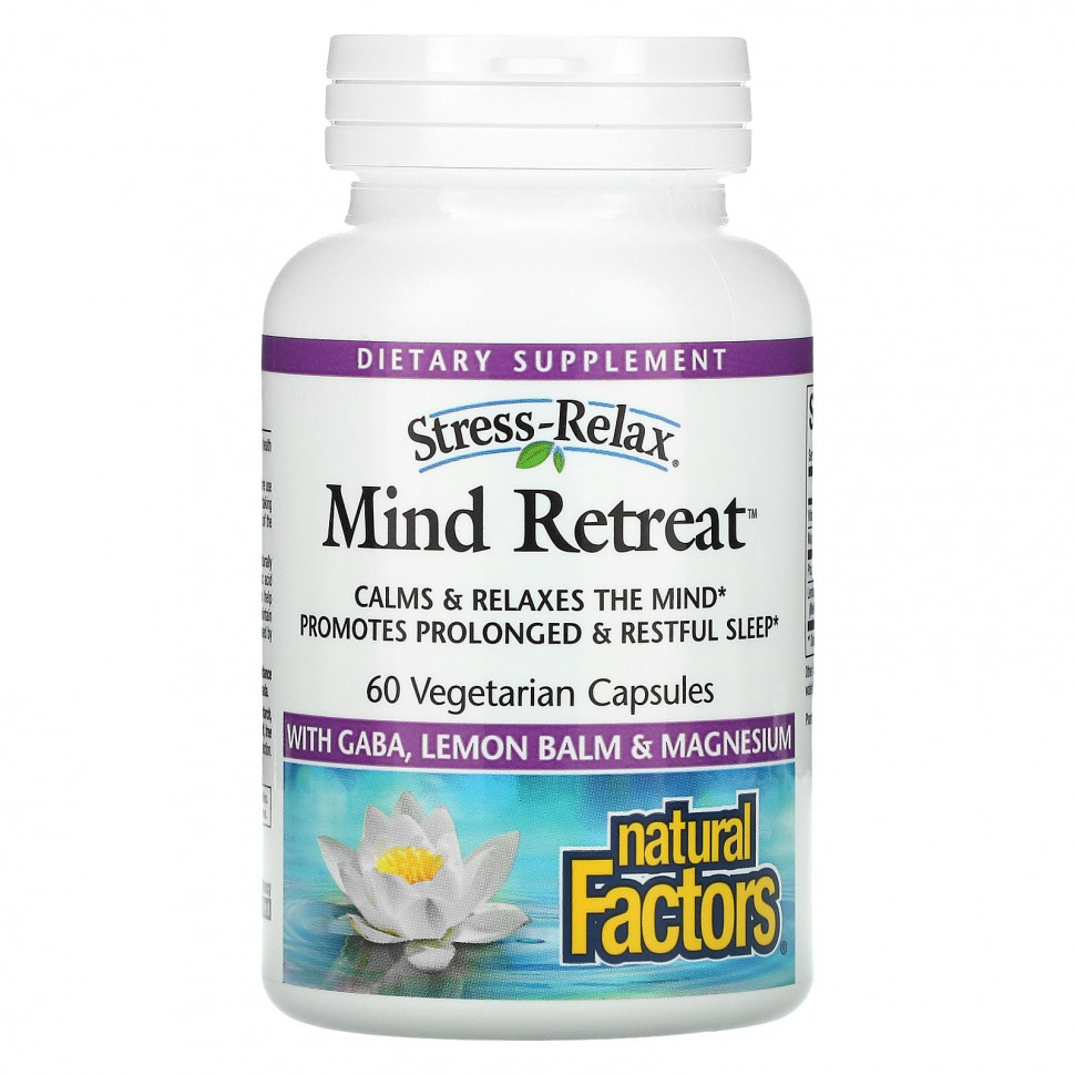  Natural Factors, Stress-Relax, Mind Retreat, 60      -     , -, 